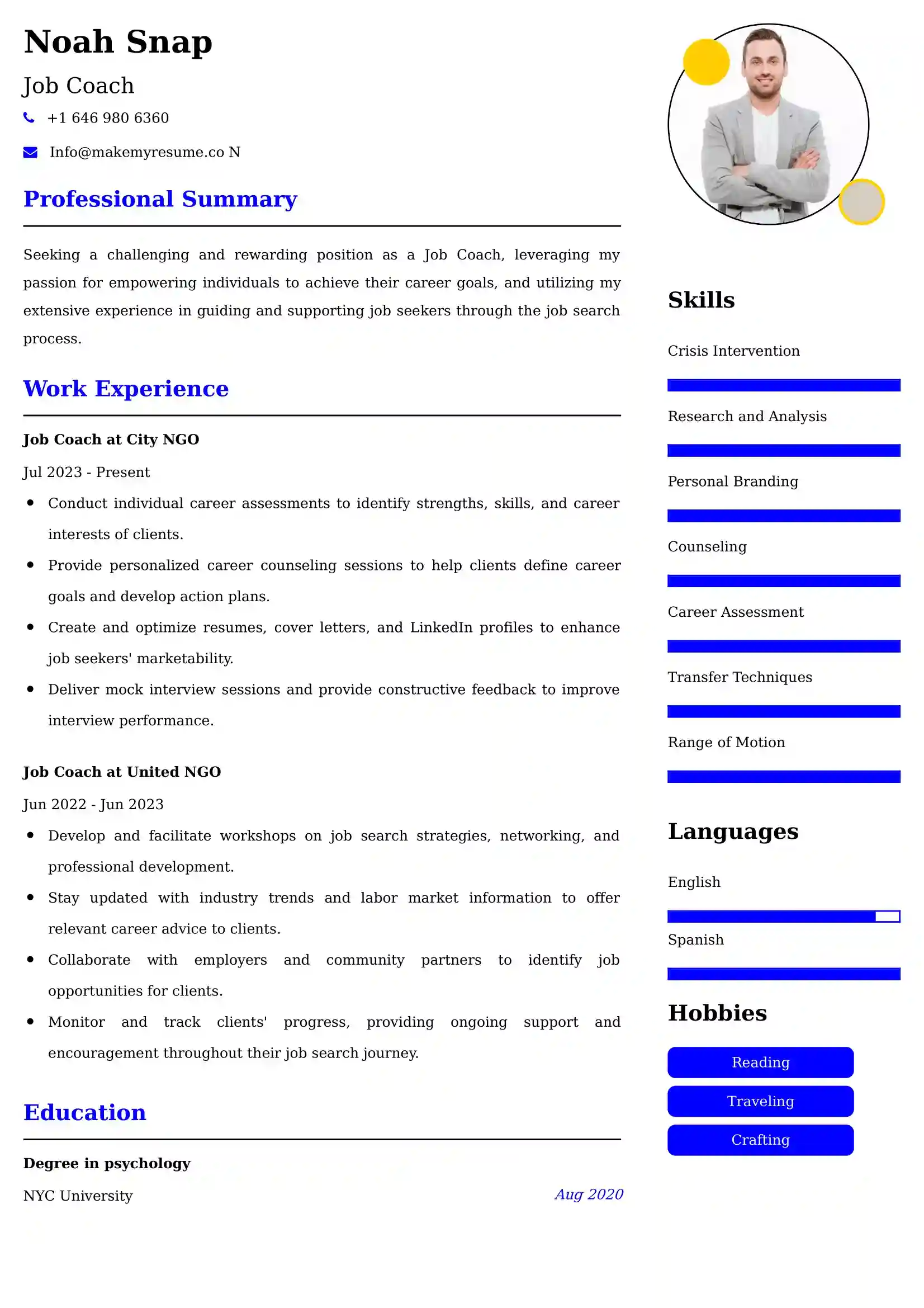 Job Coach Resume Examples - Australian Format and Tips