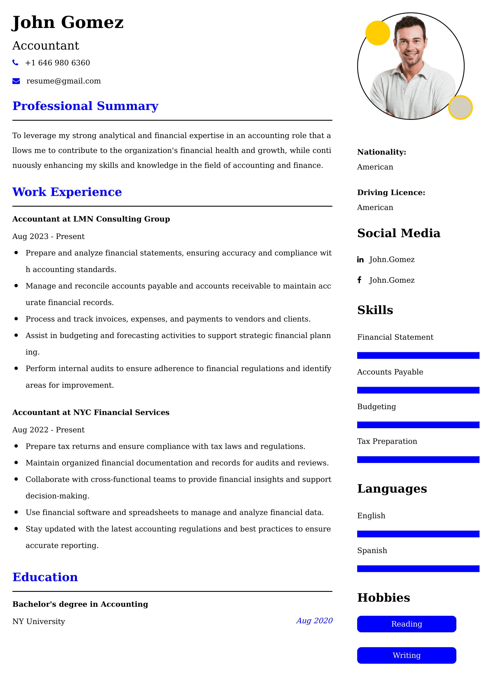 Professional Accounting Resume Examples | 45+ ATS-Optimized Samples and Guide