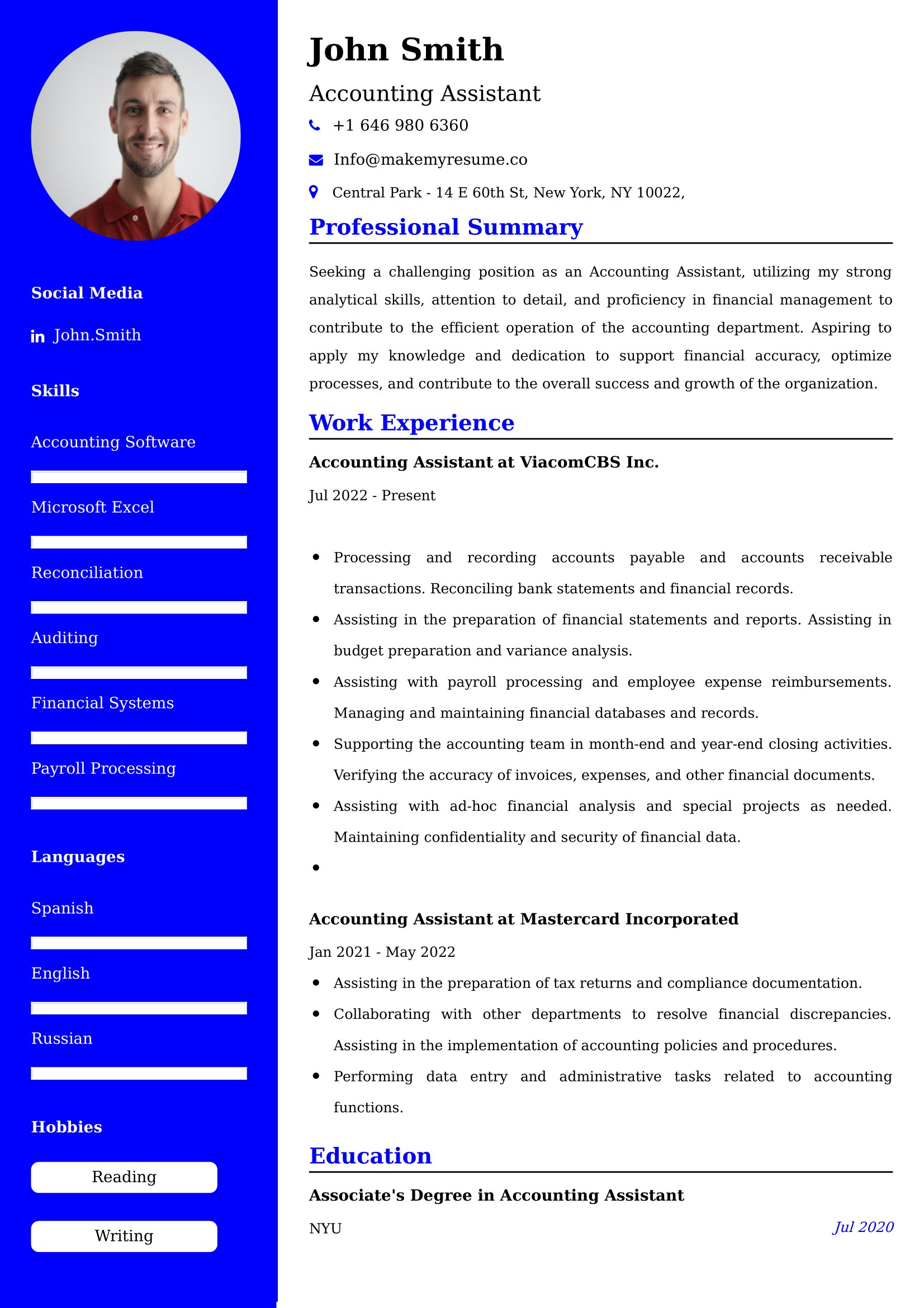 Accounting Assistant Resume Examples - Australian Format and Tips