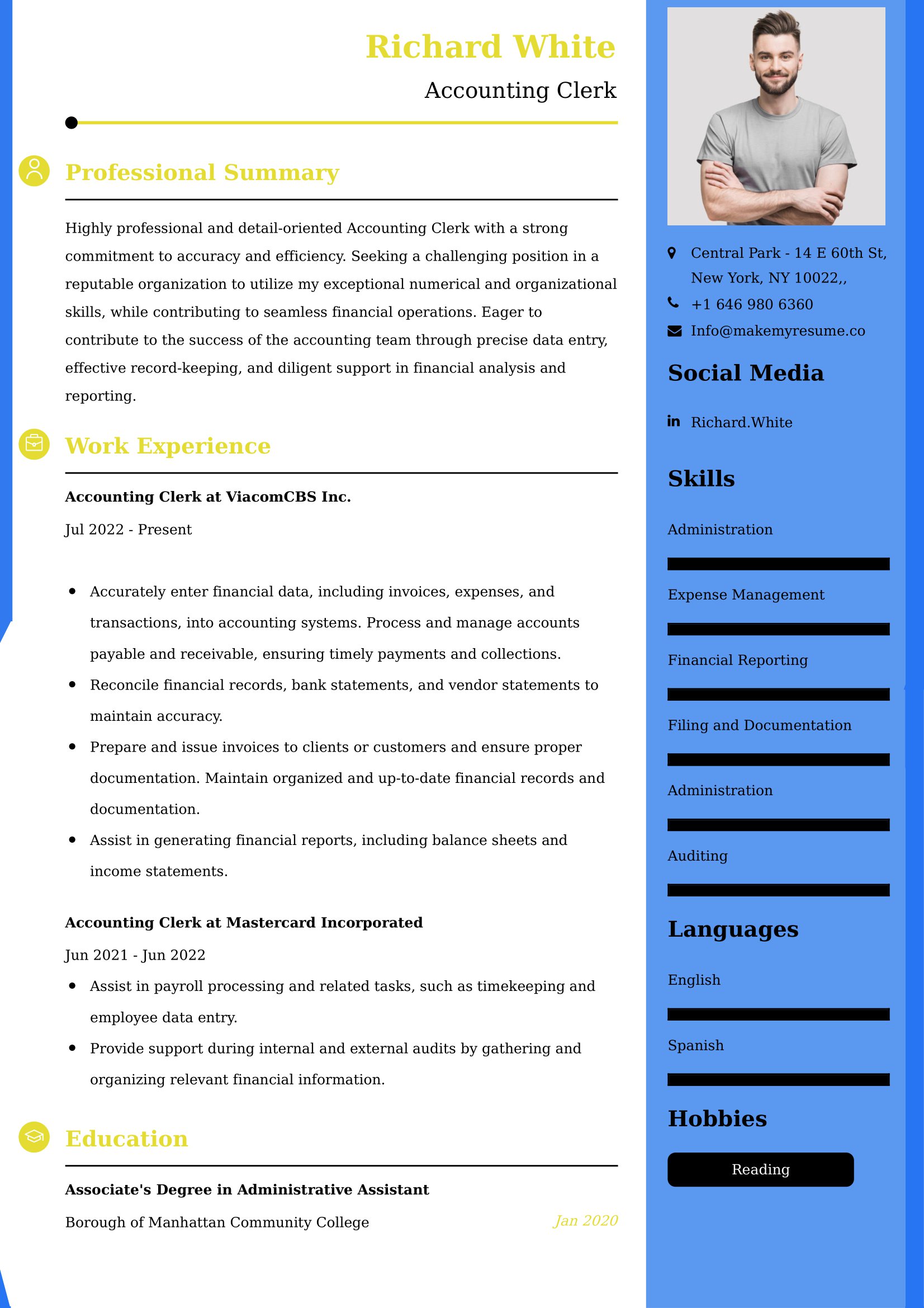 Accounting Clerk Resume Examples - Australian Format and Tips
