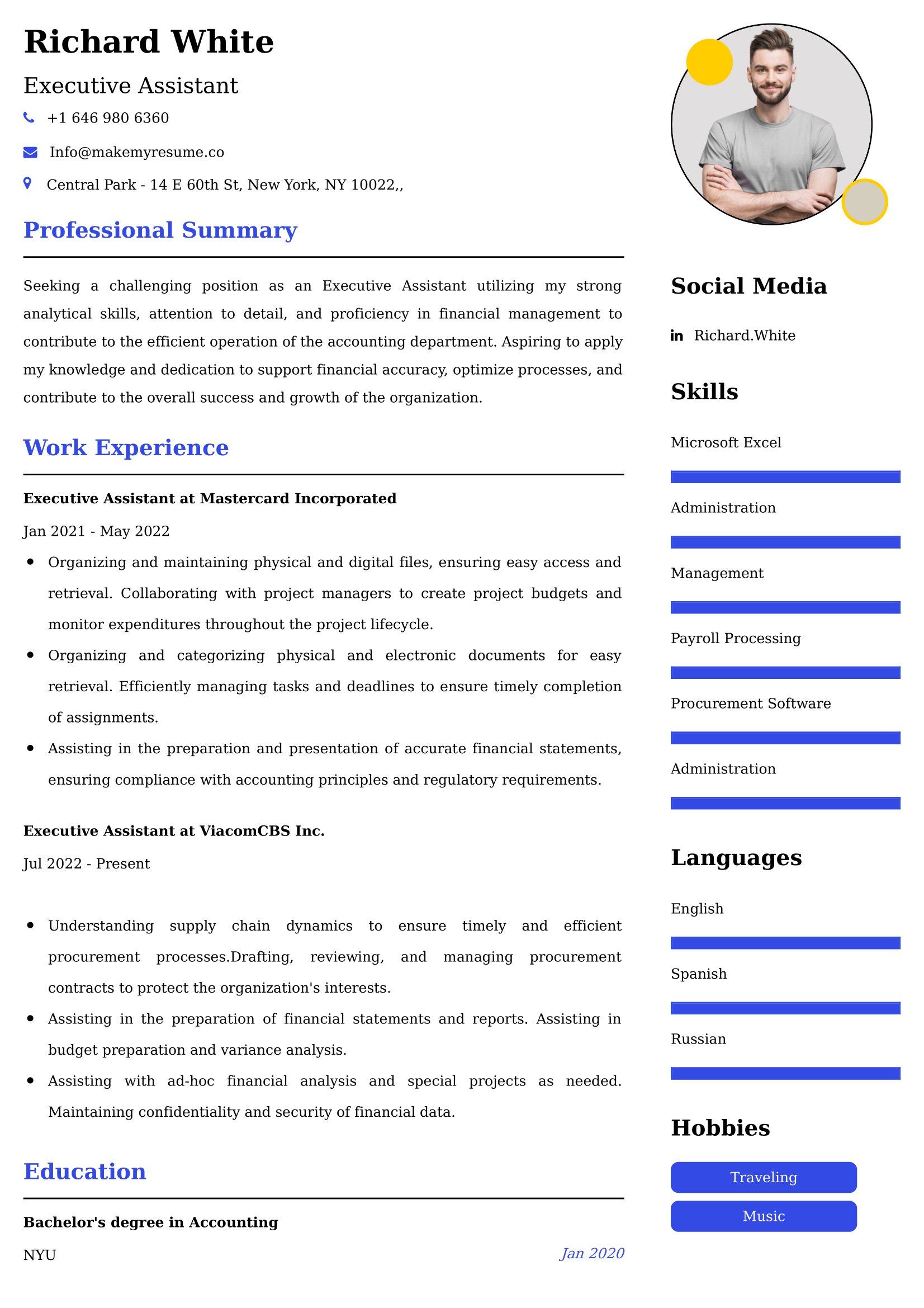 Executive Assistant Resume Examples - Australian Format and Tips