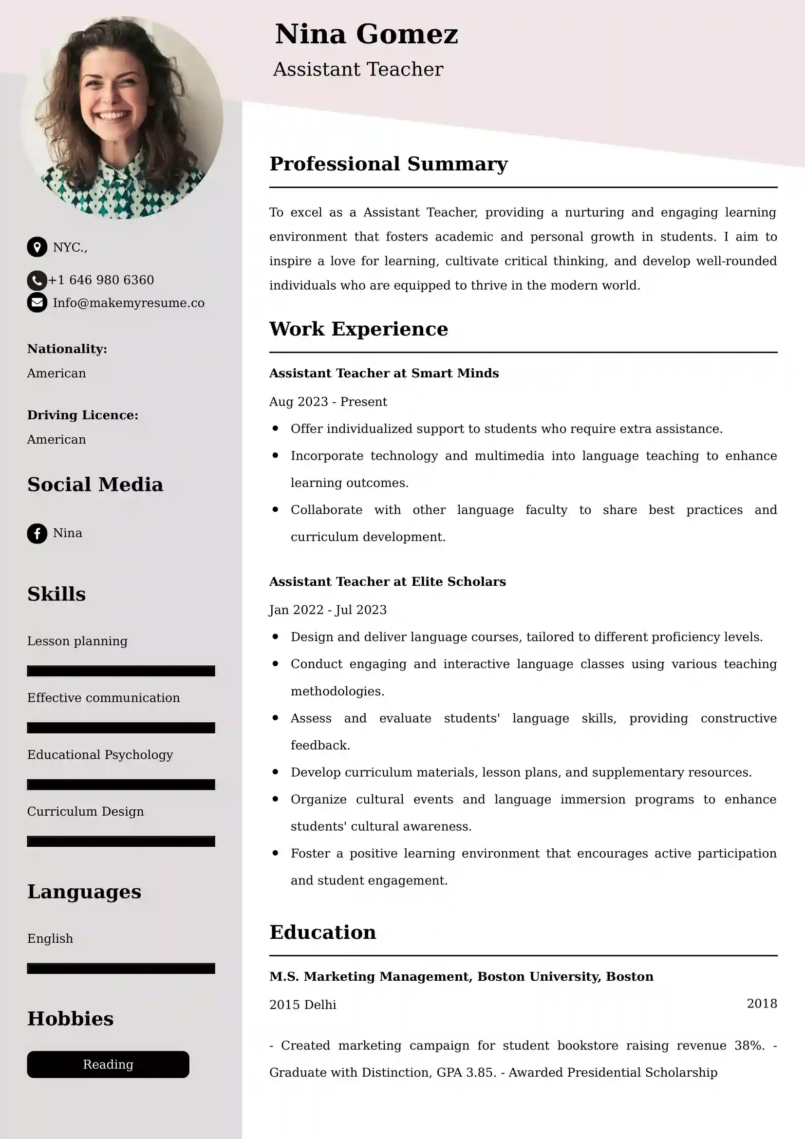 Teaching Resume Examples | 45+ ATS-Ready Samples and Guide