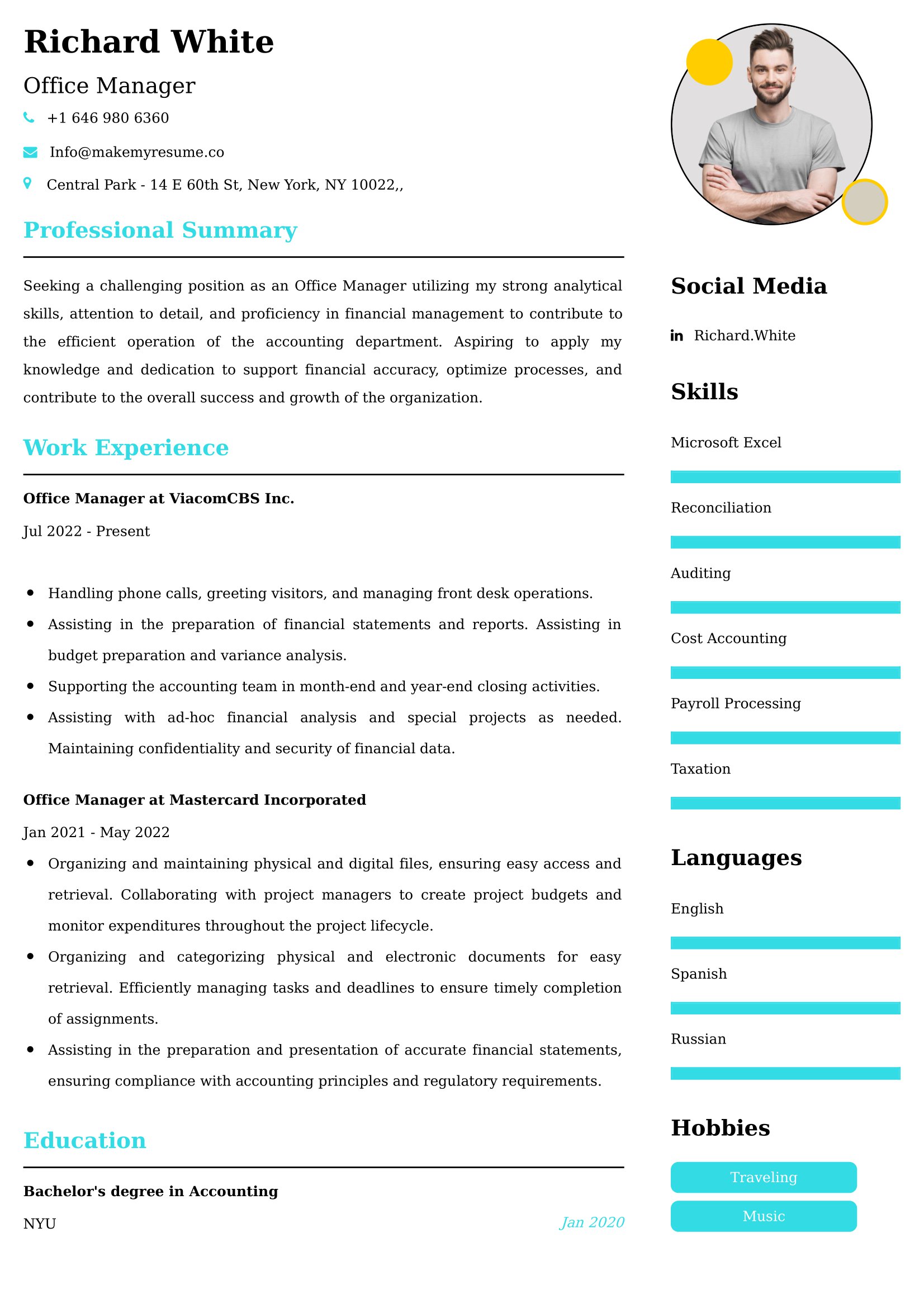 Administrative Assistant Manager Resume Examples - Australian Format and Tips